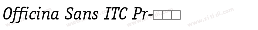 Officina Sans ITC Pr字体转换